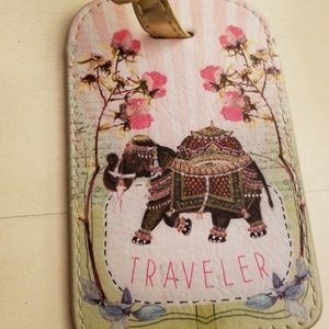 Papaya art luggage tag